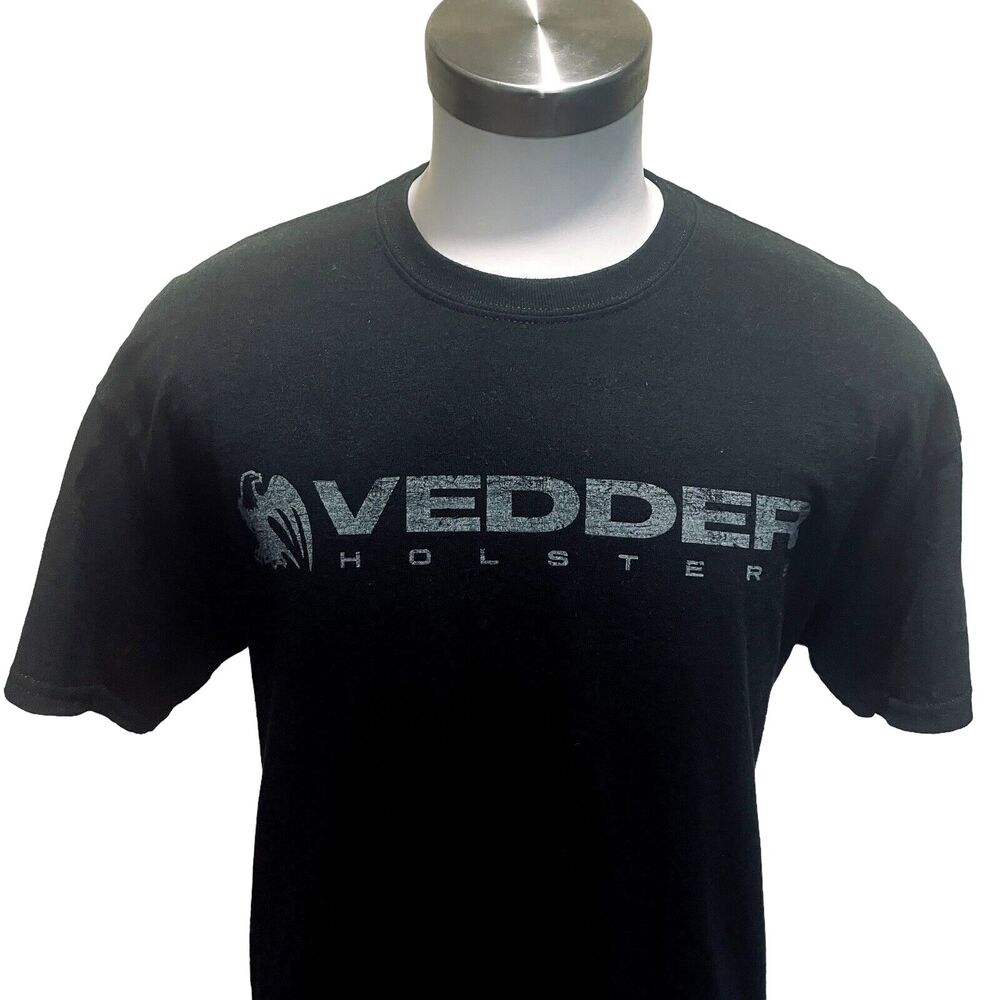 Vedder Holsters T-shirt Men's L Black Military Firearms Law Enforcement Fresh